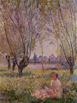 尅勞德 莫奈 Woman Sitting under the Willows 尅勞德 莫奈 Woman Sitting under the Willows